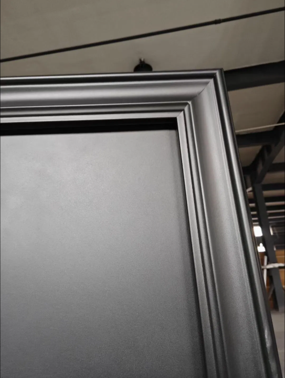Grey Color Exterior Steel Security Entry Door