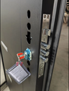 Grey Color Exterior Steel Security Entry Door